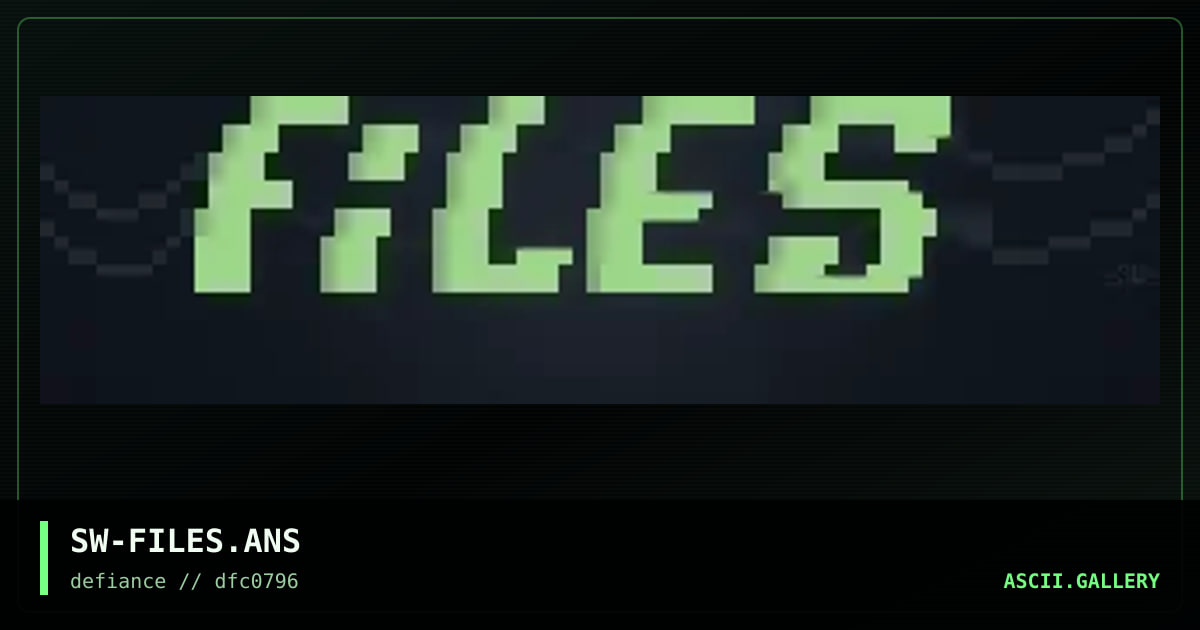SW-FILES.ANS, by sandworm, 1996