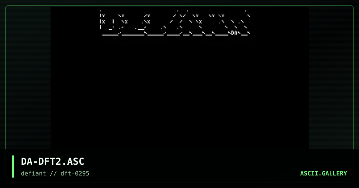 DEFiANT Ascii 2, by death adder, 1995