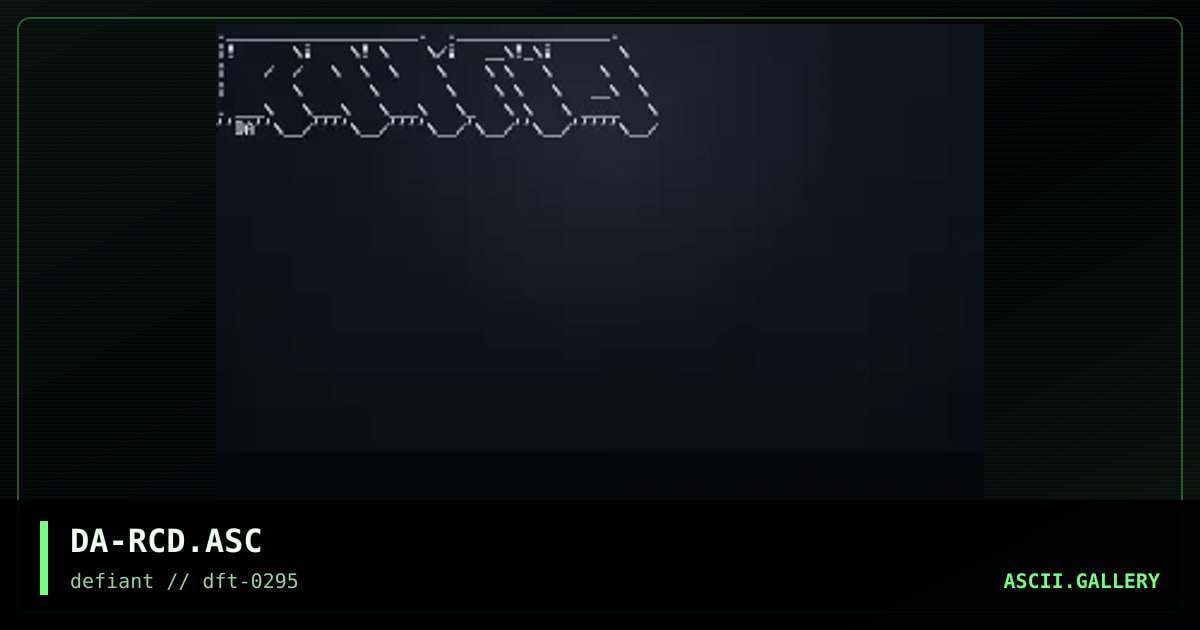 RANCiD Ascii, by death adder, 1995