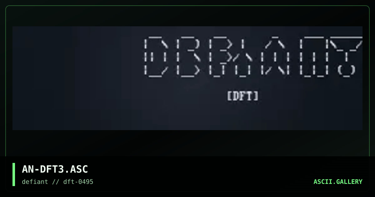 AN-DFT3.ASC, by airborn, 1995