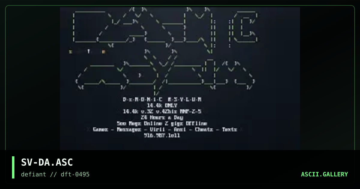 demonic asylum logo, by slave, 1995