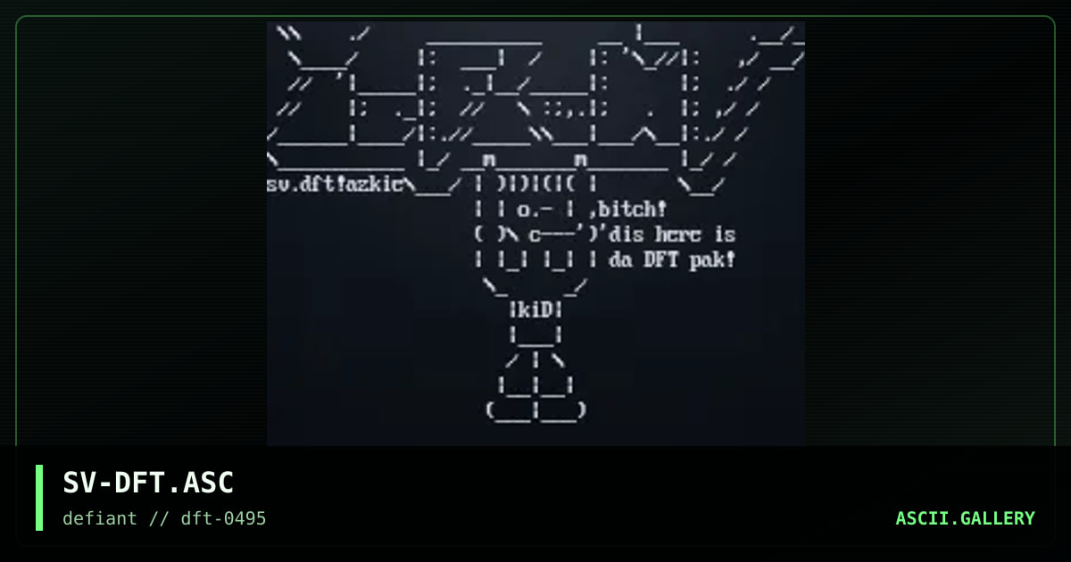 SV-DFT.ASC, by slave, 1995