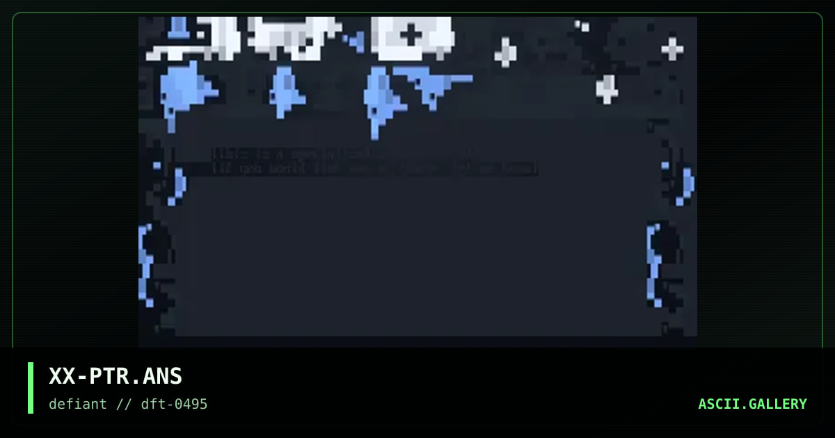XX-PTR.ANS, by xanax, 1995