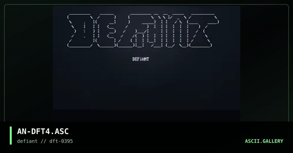 DEFiANT Logo 4, by airborn, 1995