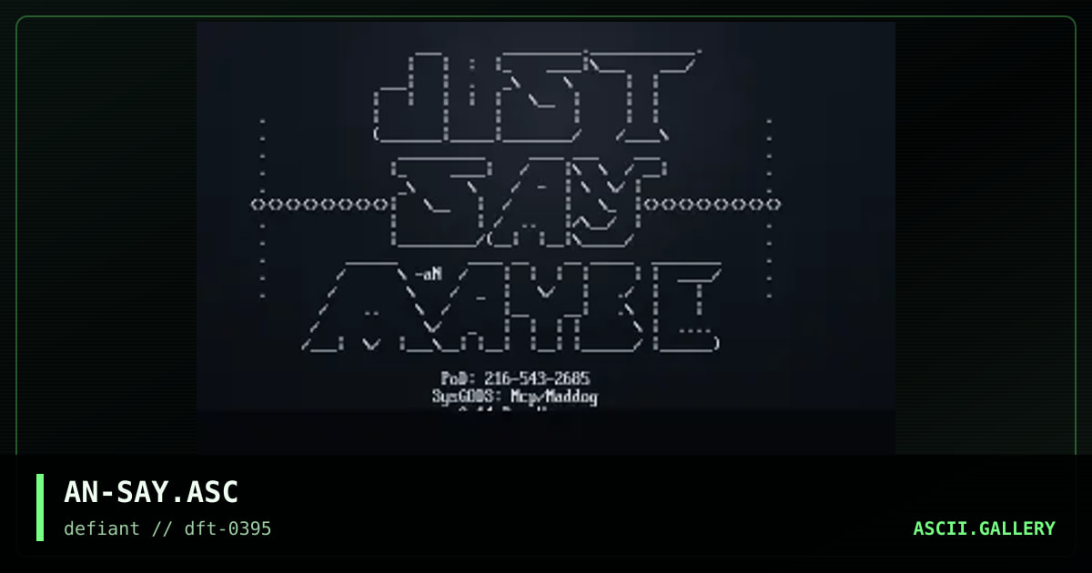 Just Say Maybe, by airborn, 1995