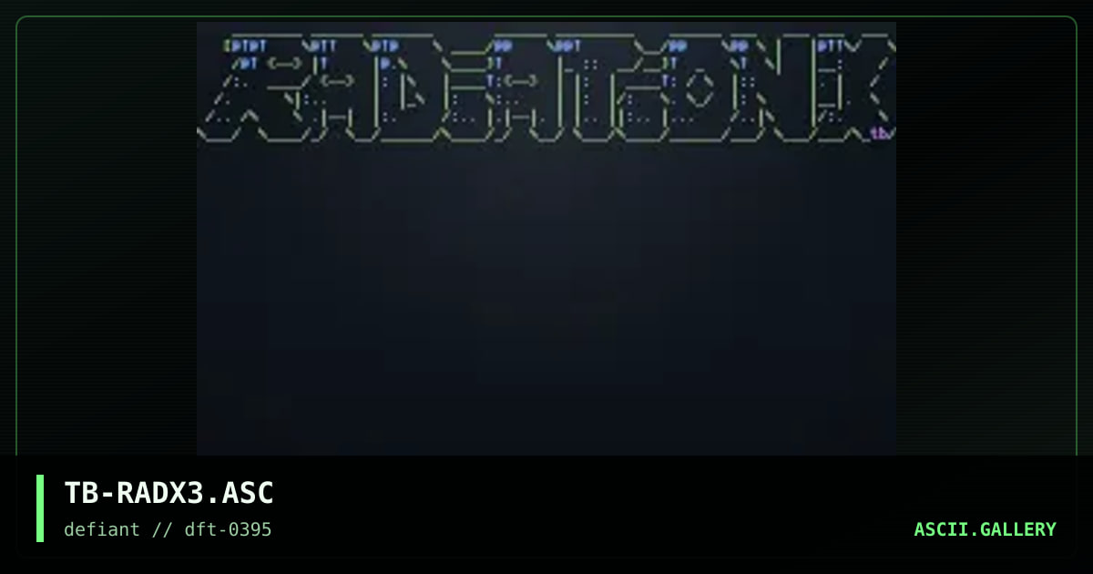 Radiation-X 3, by the boogeyman, 1995