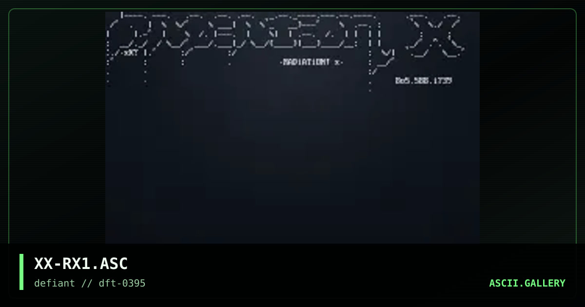 Radiation-X 1, by xanax, 1995