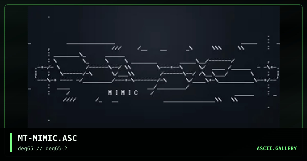 MT-MIMIC.ASC, by martyr, 1999