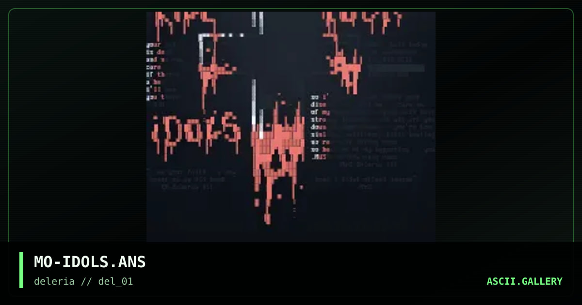 MO-IDOLS.ANS, by mro, 1994