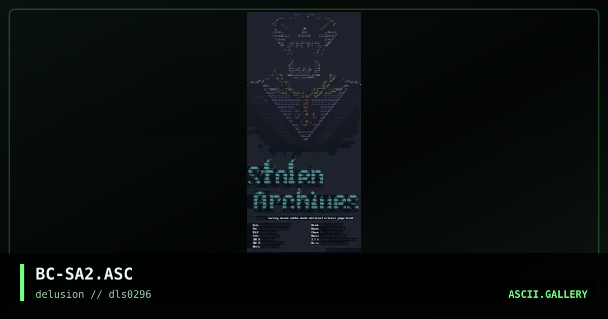 Stolen Archives, by burning chrome, 1996