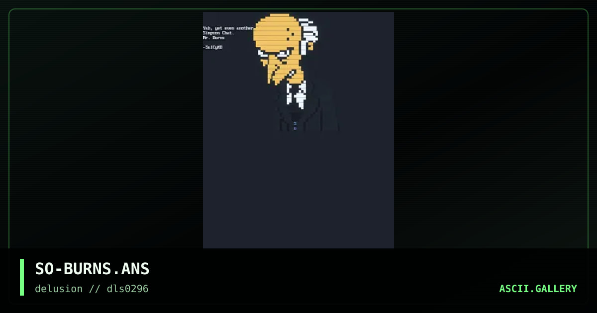 Mr. Burns!, by suicyco, 1996