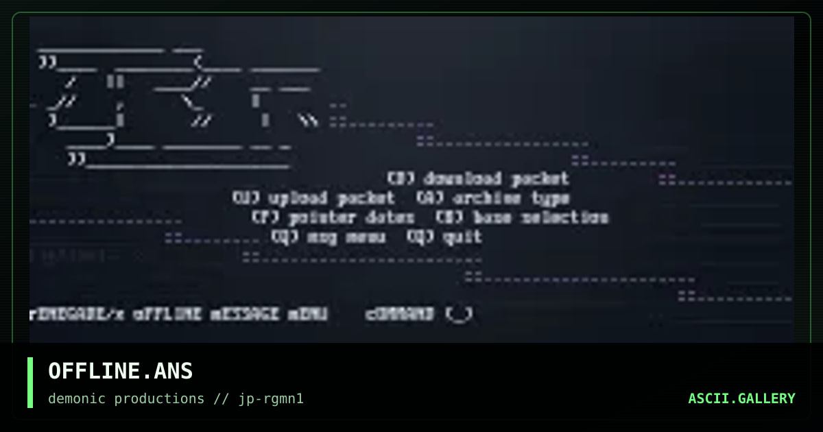OFFLINE.ANS, by jack phlash, 1997