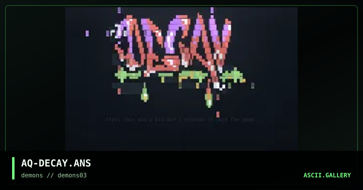 decay, by aqua, 1997