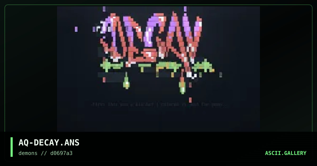 decay, by aqua, 1997