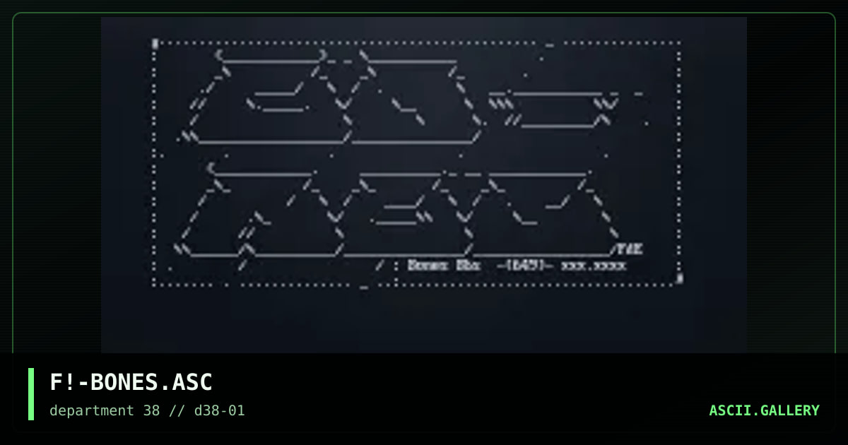 Bones Bbs Logo, by fade, 1996