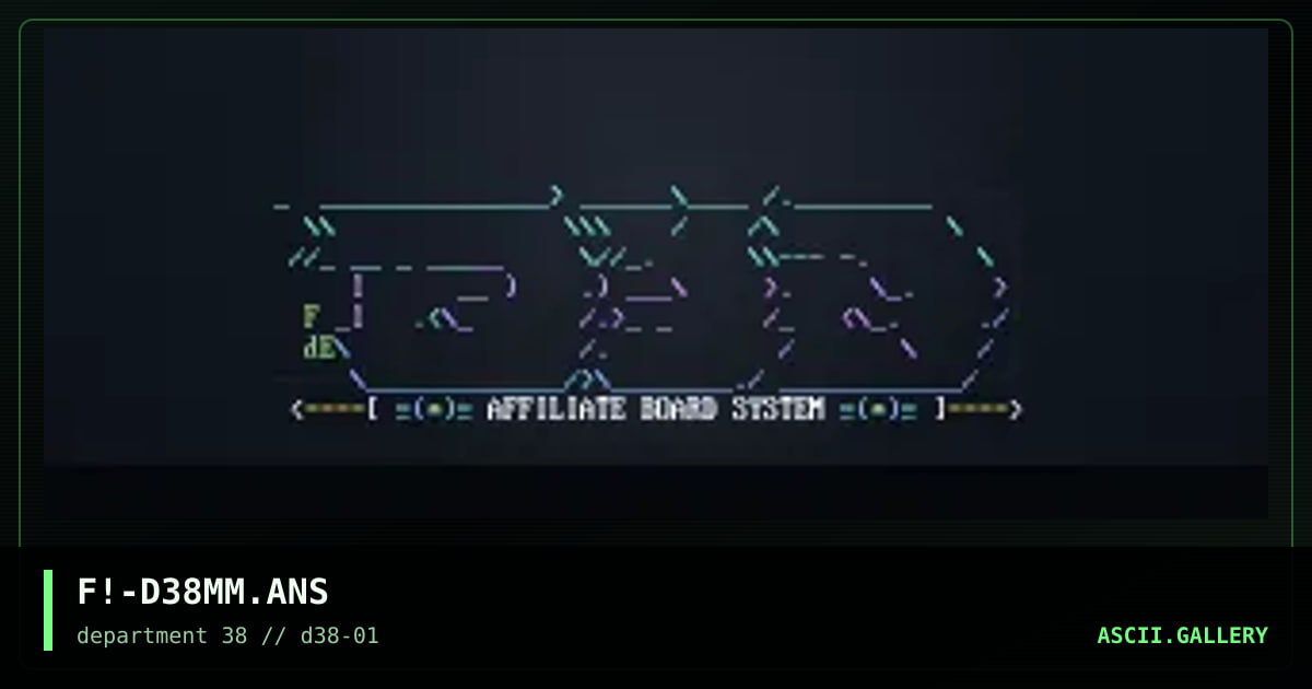d38 Affiliate Bbs, by fade, 1996