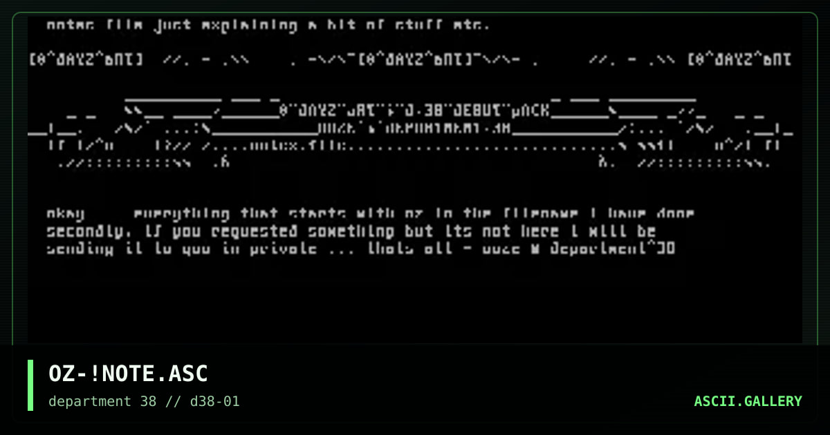note file - read it!, by ooze, 1996