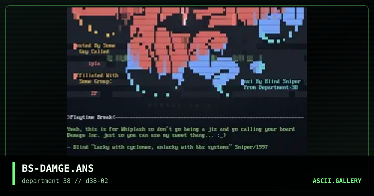 Damage Inc., by blind sniper, 1997