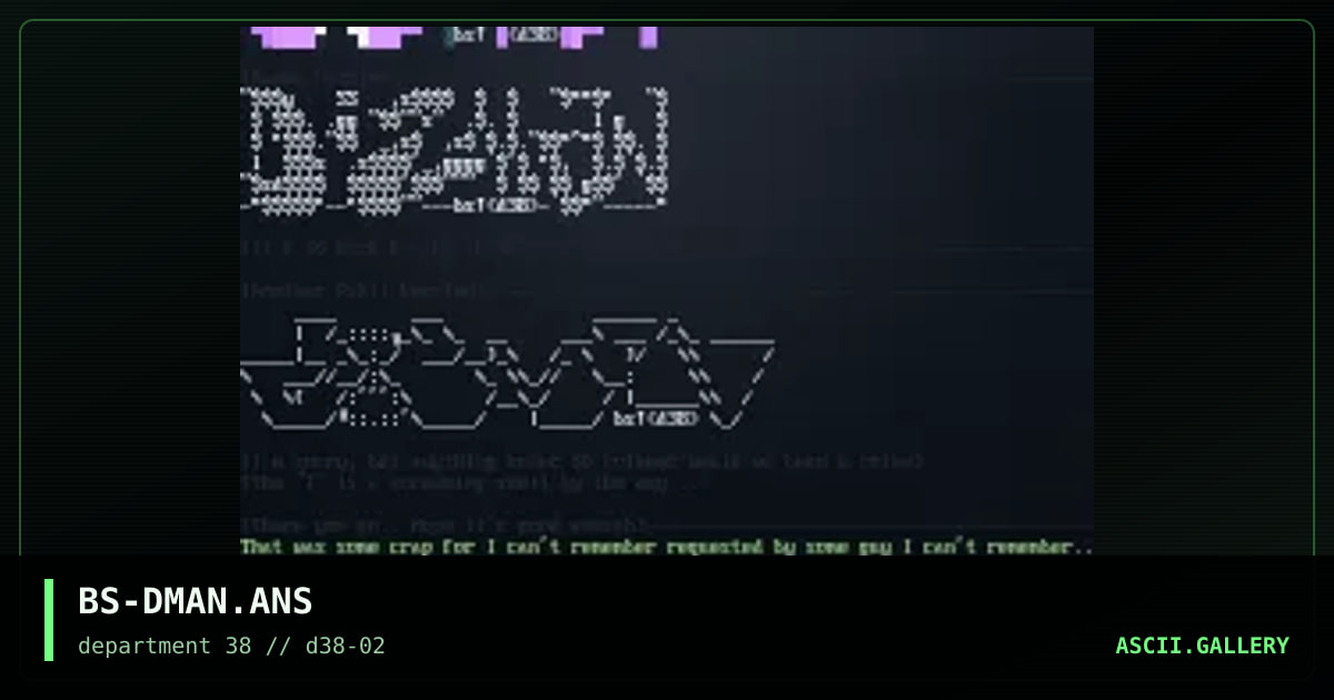 DiZMAN, by blind sniper, 1997