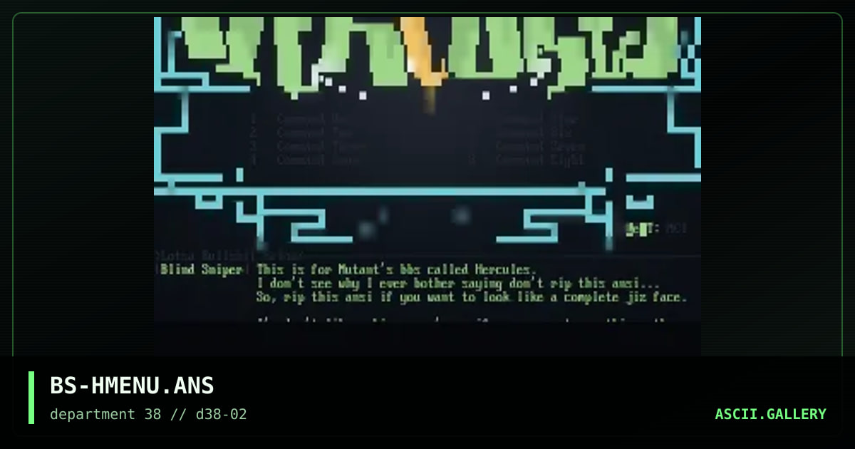 Hercules Menu, by blind sniper, 1997