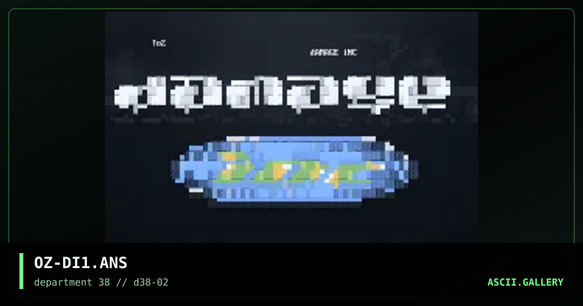 Damage Inc Ansi, by ooze, 1997