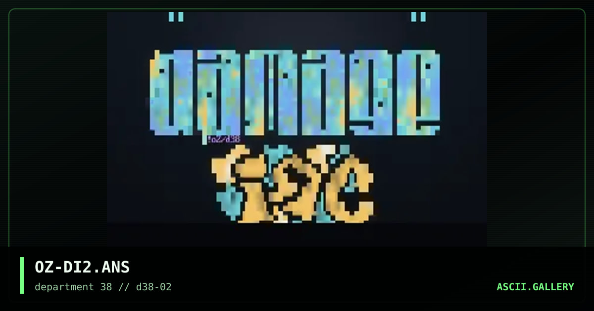 Damage Inc Ansi, by ooze, 1997
