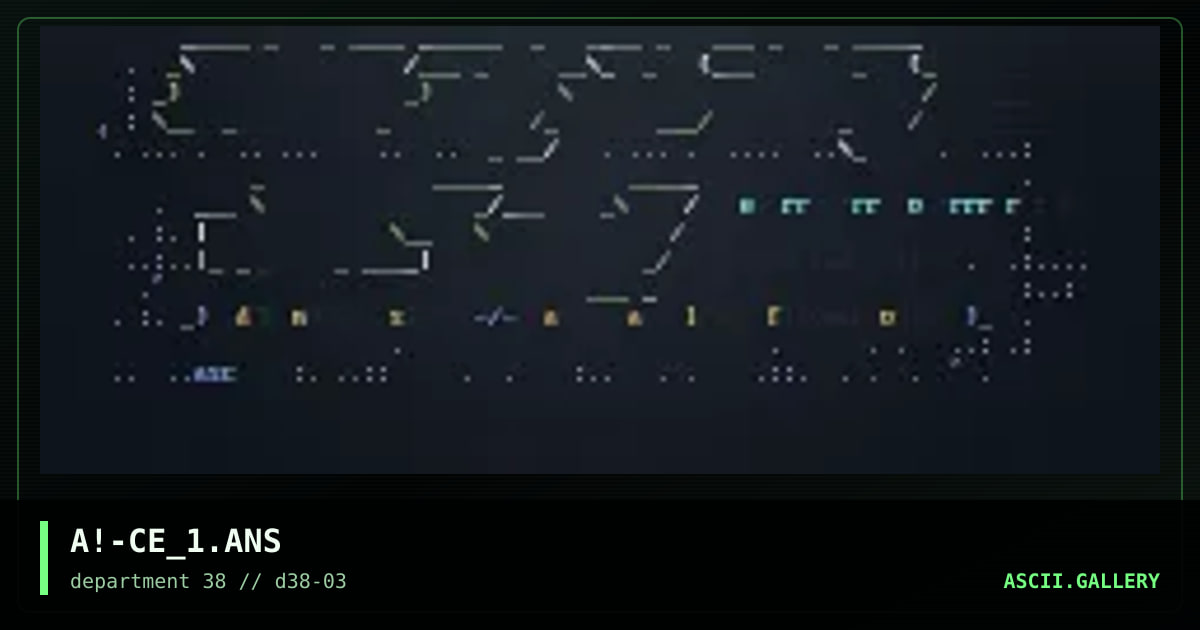 Continuity Error (Asc), by ascension, 1997