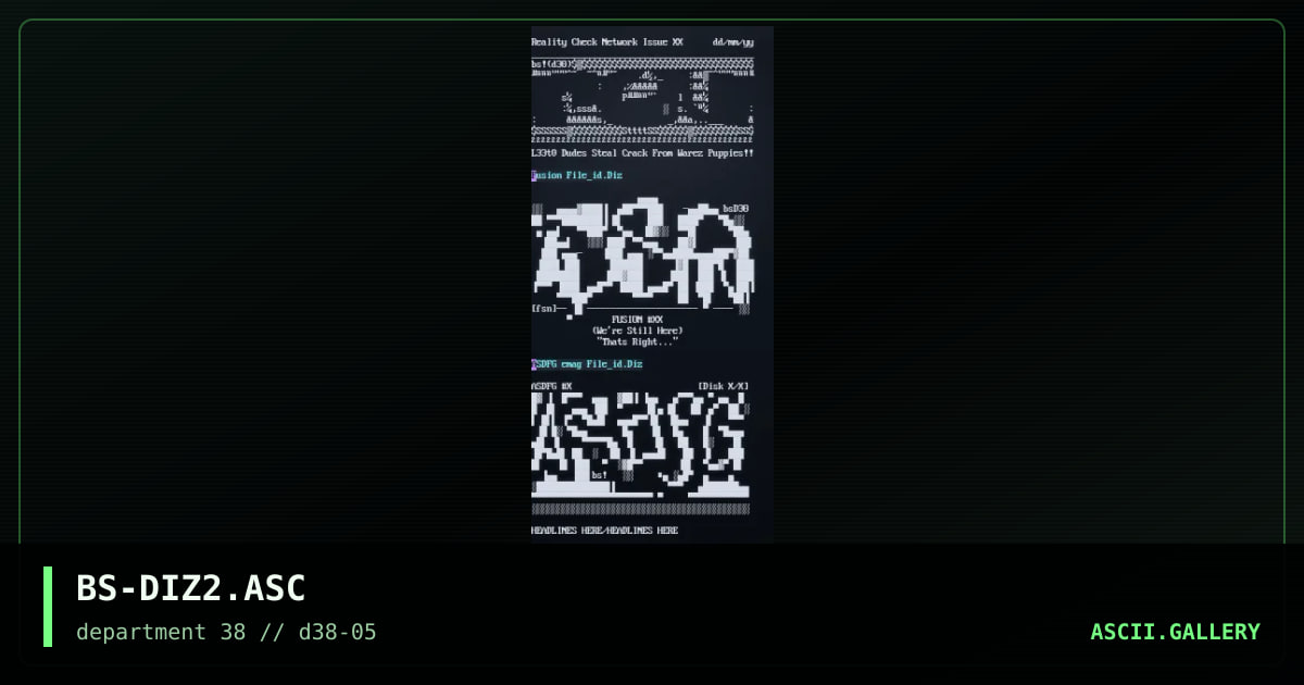 Another Diz Colly, by blind sniper, 1997
