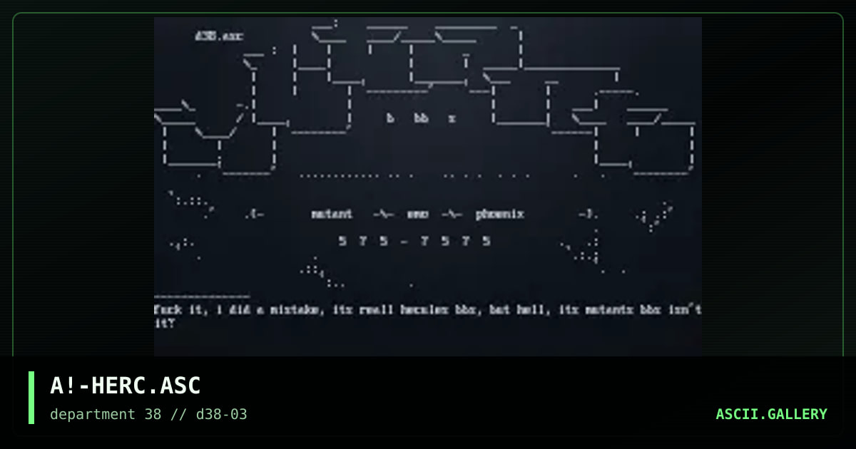 Mutants Bbs (Hercules), by ascension, 1997