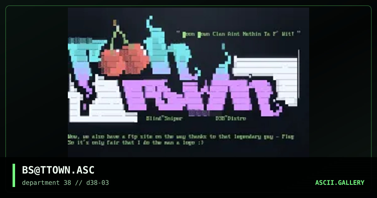 Ph33343r the Ftp Site!, by blind sniper, 1997