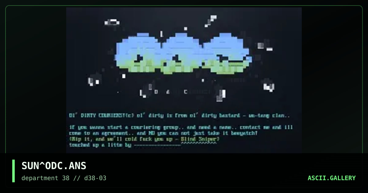 'Ol Dirty Couriers (c), by sunder, 1997