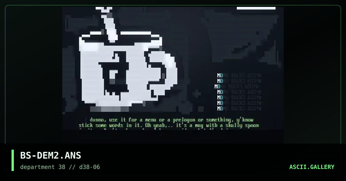 Demise ansi... Grrrr, by blind sniper, 1997