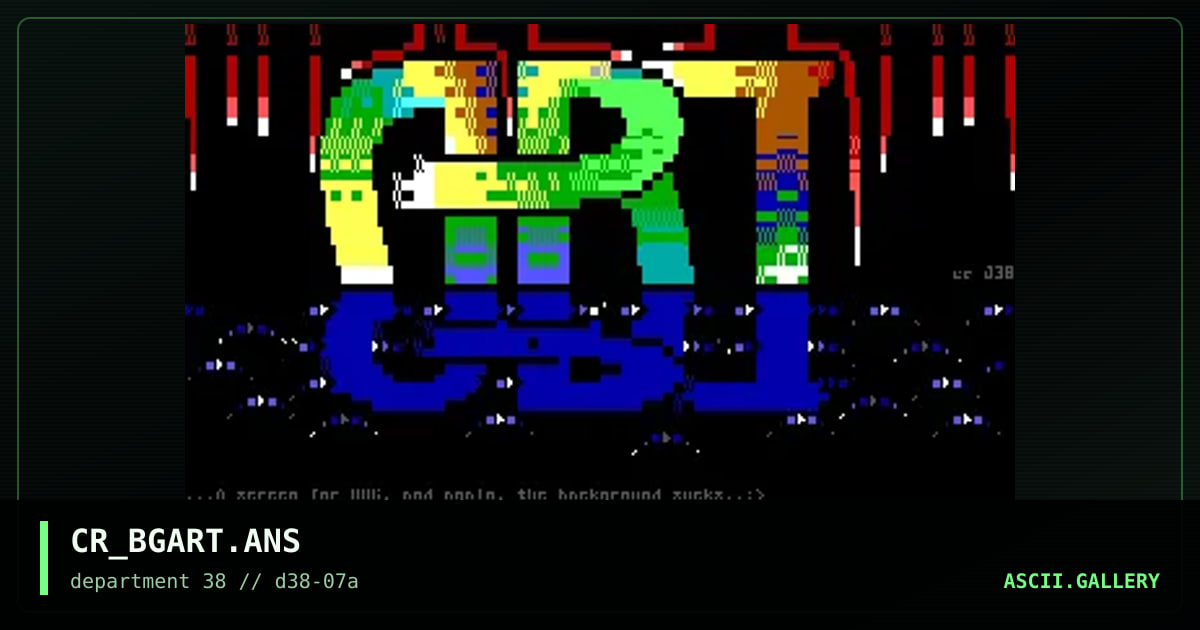 ART conference screen for Bug, by crucifer, 1997