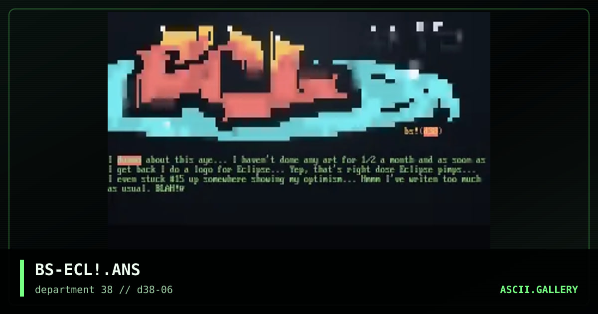 Eclipse Promo, by blind sniper, 1997