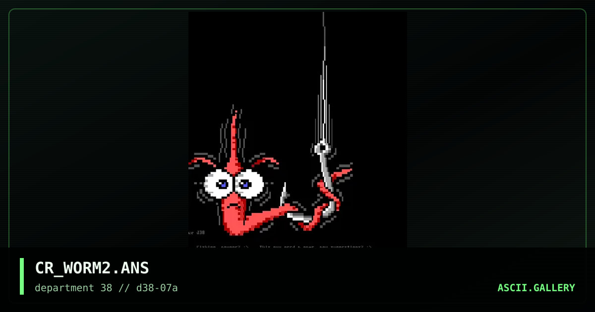 Worm on a Hook, by crucifer, 1997