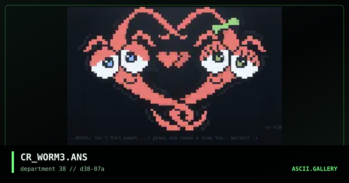 Worm Love, by crucifer, 1997