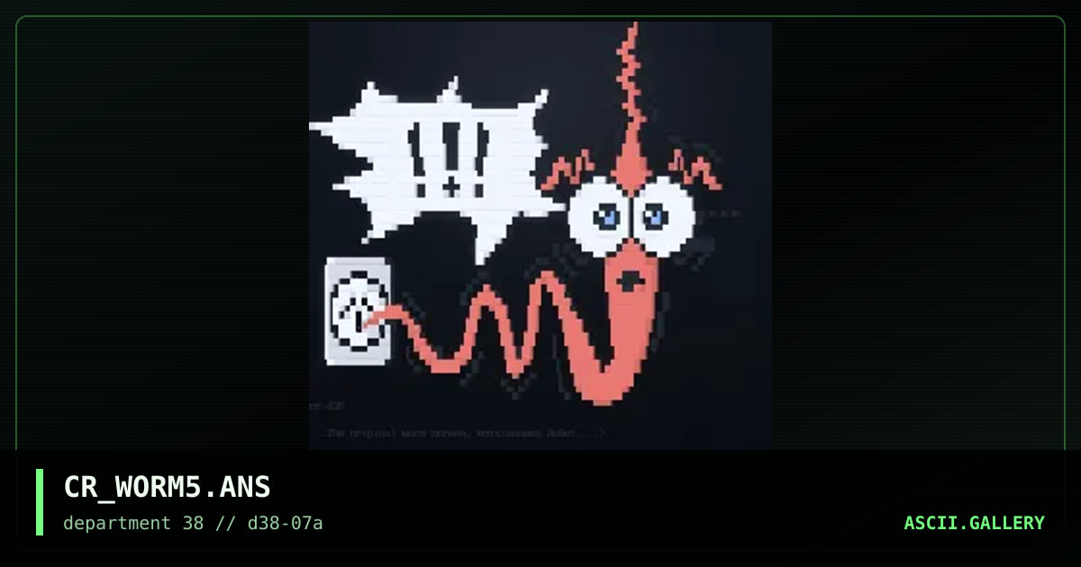 Worm ZAP!, by crucifer, 1997