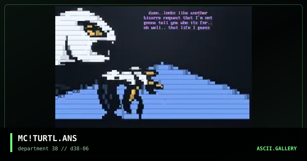 ITS A WHITE TURTLE!! ARRRG!, by madcap, 1997