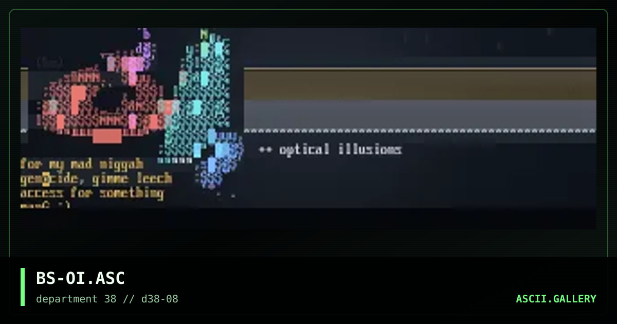 Optical Illusion header, by blind sniper, 1997