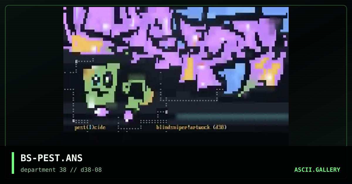 Pesticide trade, by blind sniper, 1997
