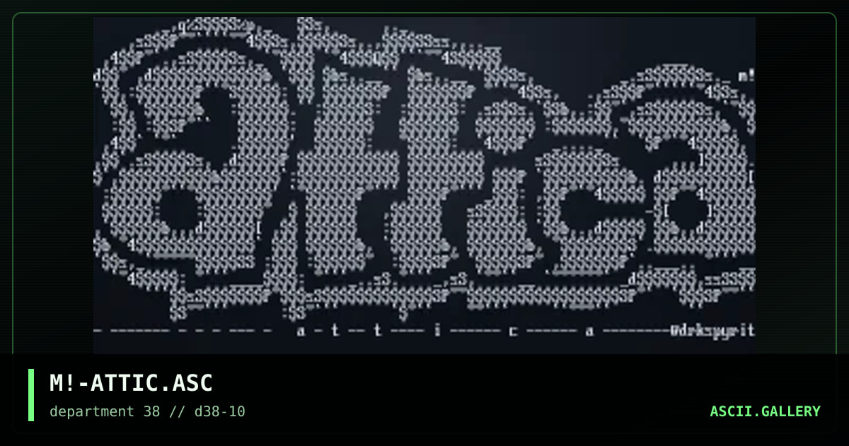 M!-ATTIC.ASC, by myth, 1997