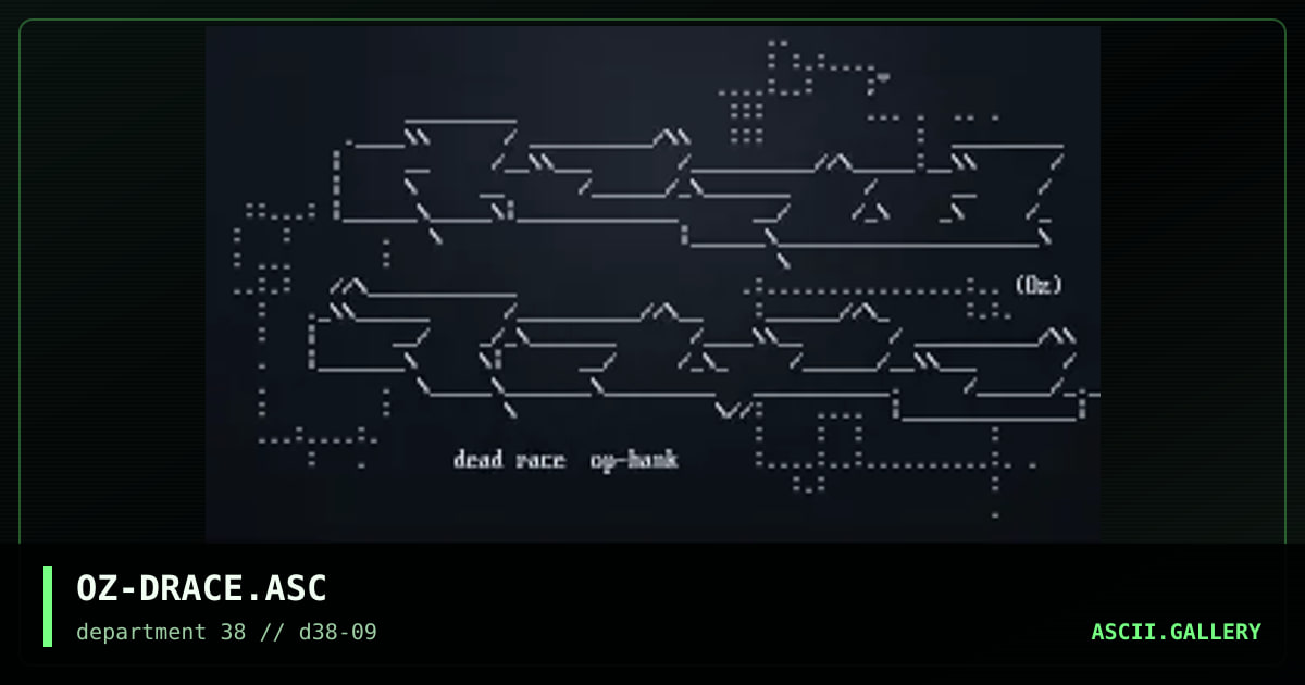 dead race, by ooze, 1997