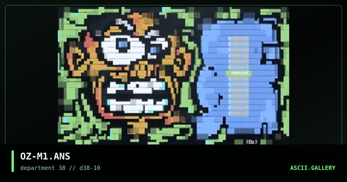 OZ-M1.ANS, by ooze, 1997
