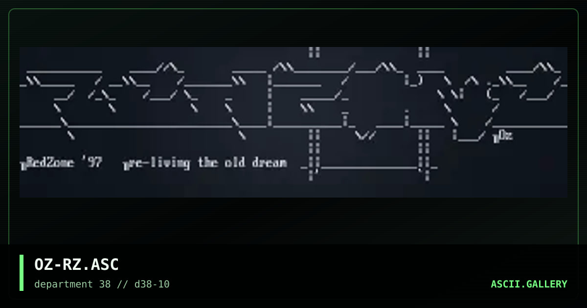OZ-RZ.ASC, by ooze, 1997