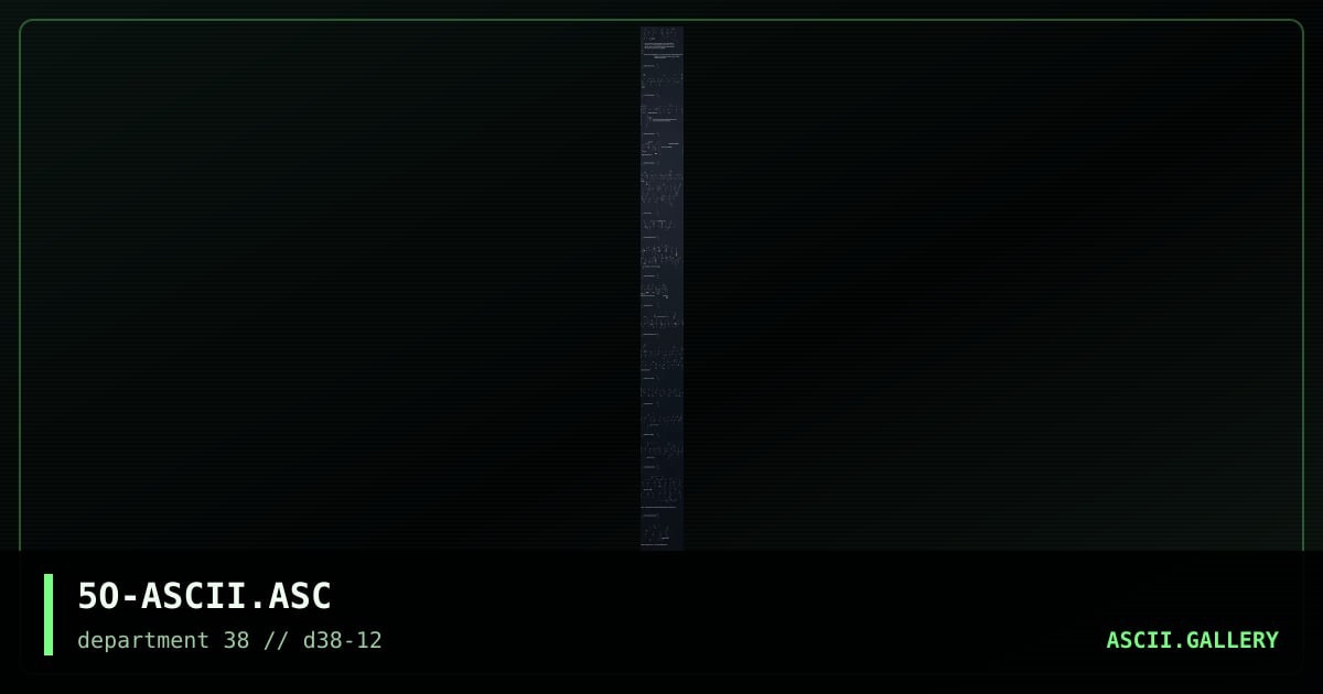 5O-ASCII.ASC, by ooze, 1997
