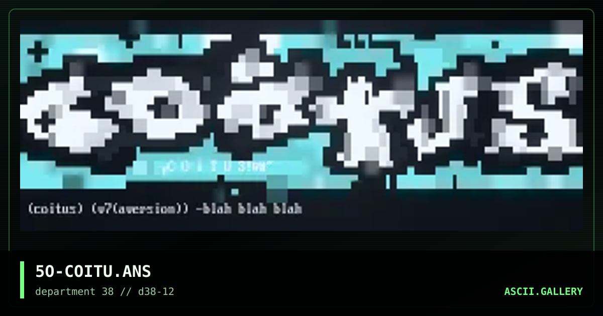 5O-COITU.ANS, by ooze, 1997