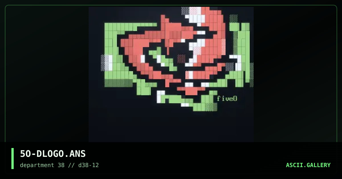 5O-DLOGO.ANS, by ooze, 1997