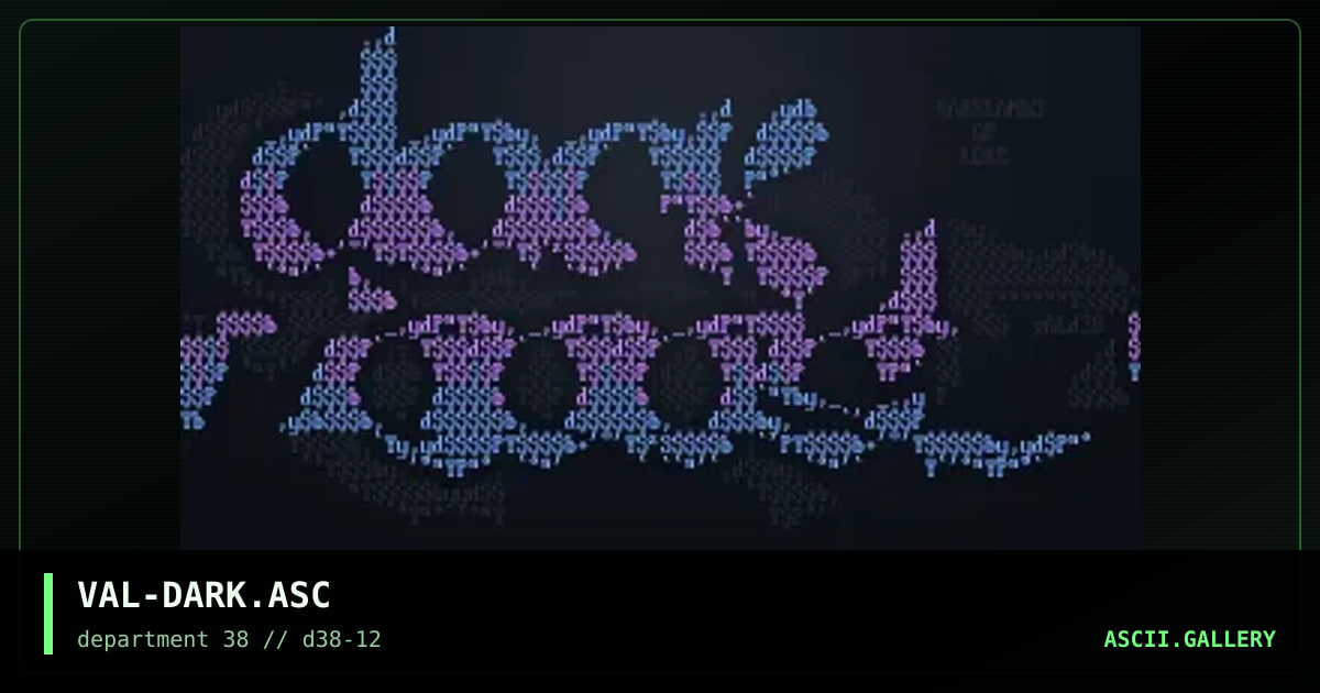 VAL-DARK.ASC, by validus, 1997