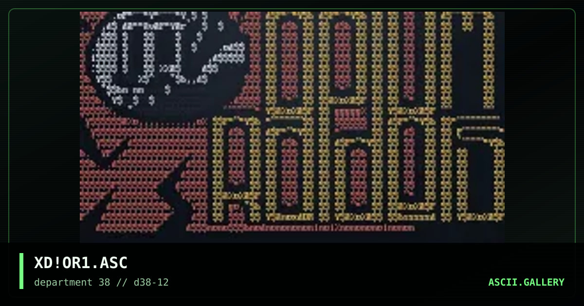 XD!OR1.ASC, by xide, 1997