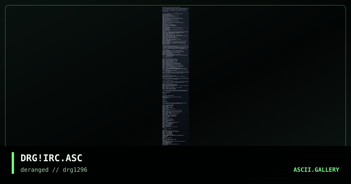 fake irc cap part whatever, by untagged, 1996